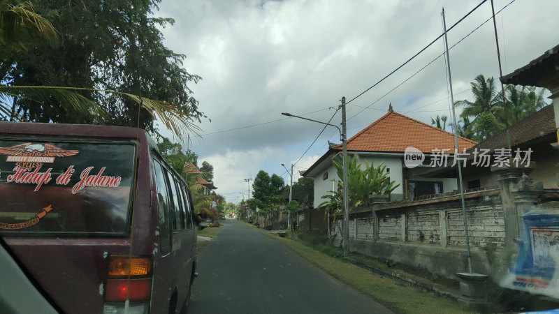 印尼巴厘岛道路街景