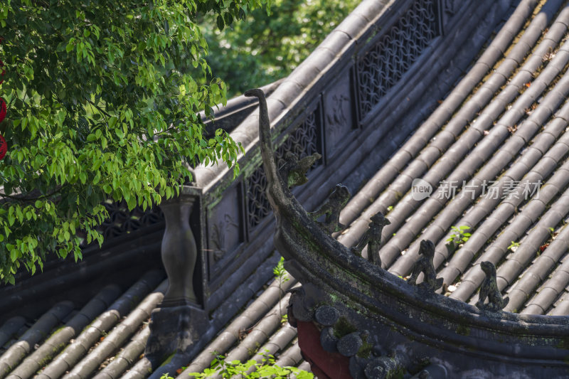 杭州西湖三天竺法镜寺古建筑风景