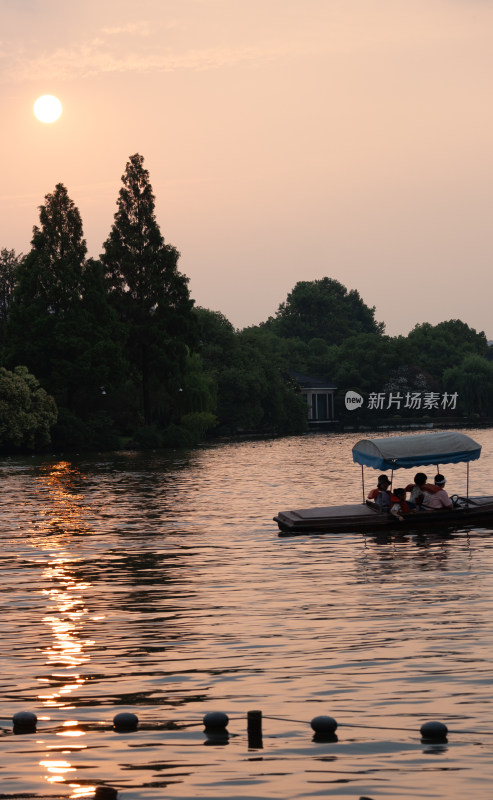 西湖傍晚