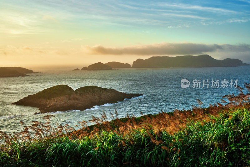 海岛的日出美景