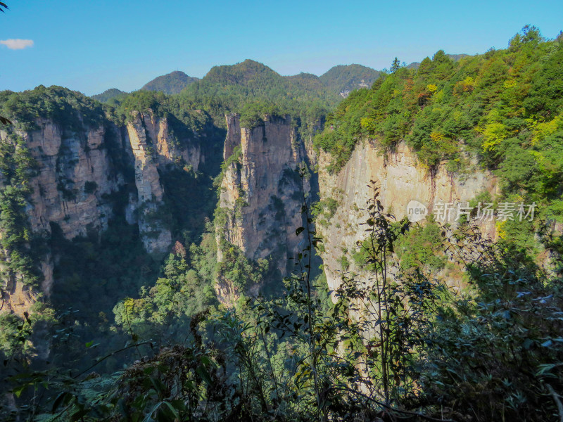 中国湖南张家界国家森林公园旅游风光