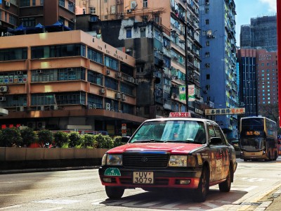 红色的士，香港风情