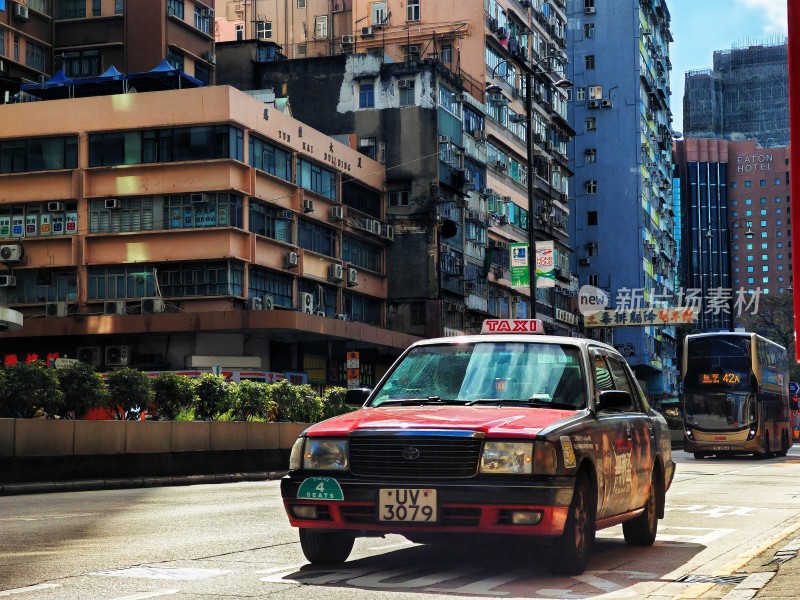 红色的士，香港风情