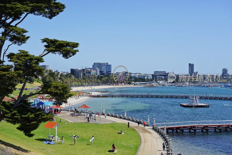 澳大利亚吉朗，eastern beach，海景