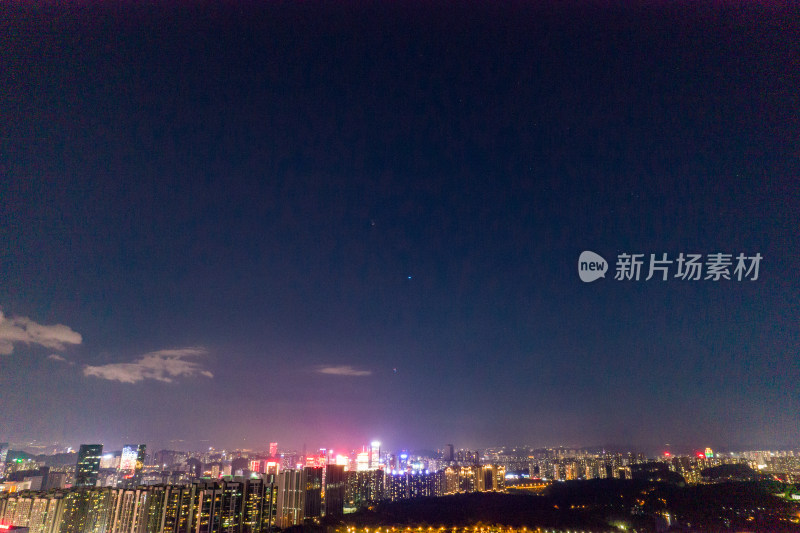 贵阳金融城夜景灯光航拍摄影图