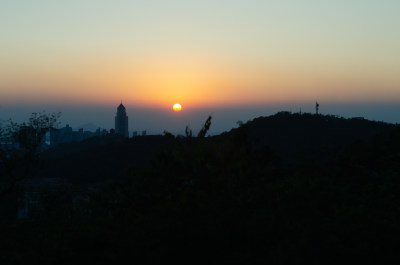 青岛太平山夕阳