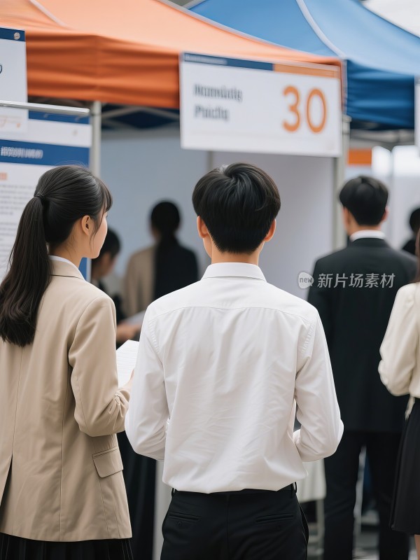 校园招聘会，毕业季学生职场入职就业求职