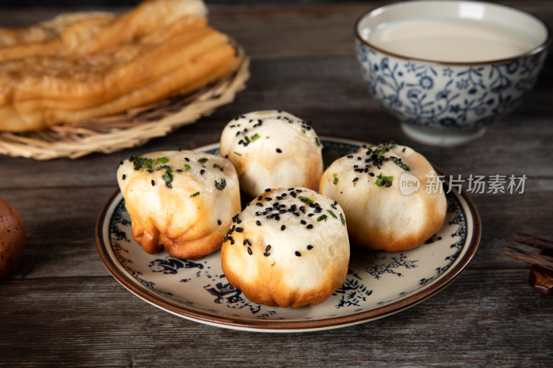 营养早餐健康早餐早点牛奶早茶