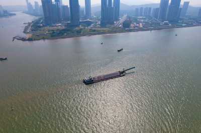 中国澳门珠海城市风光航拍摄影图