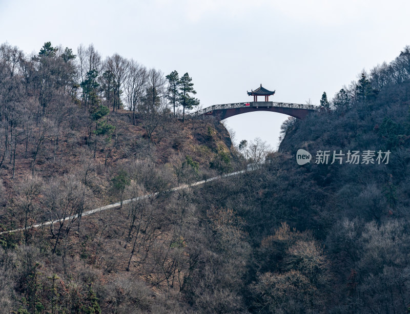 江苏镇江句容茅山风景区秋冬景观