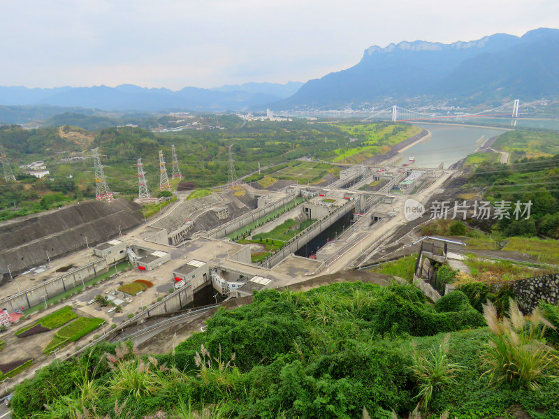 湖北宜昌三峡大坝风景区旅游风光