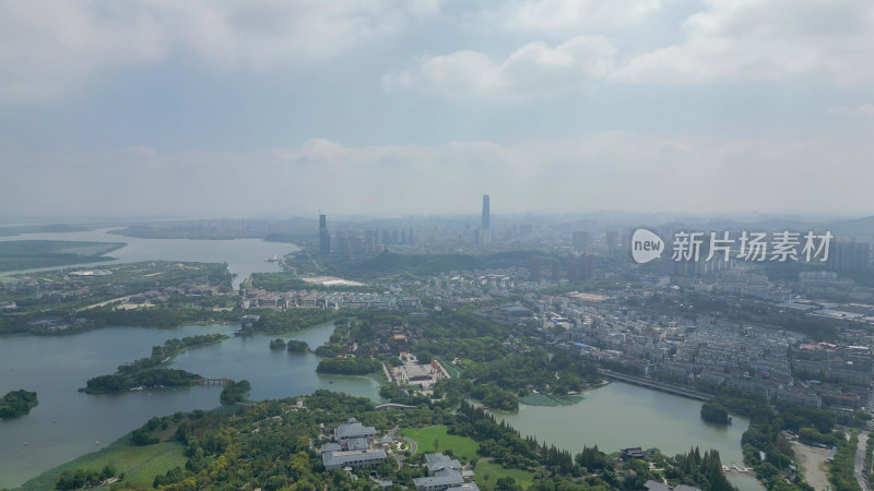 航拍江苏镇江城市建设城市风光