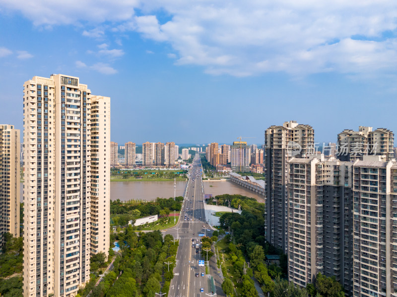 四川德阳城市风光地标建筑