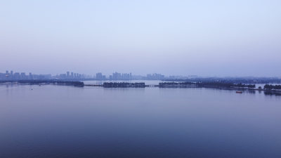 武汉东湖风景区风光航拍