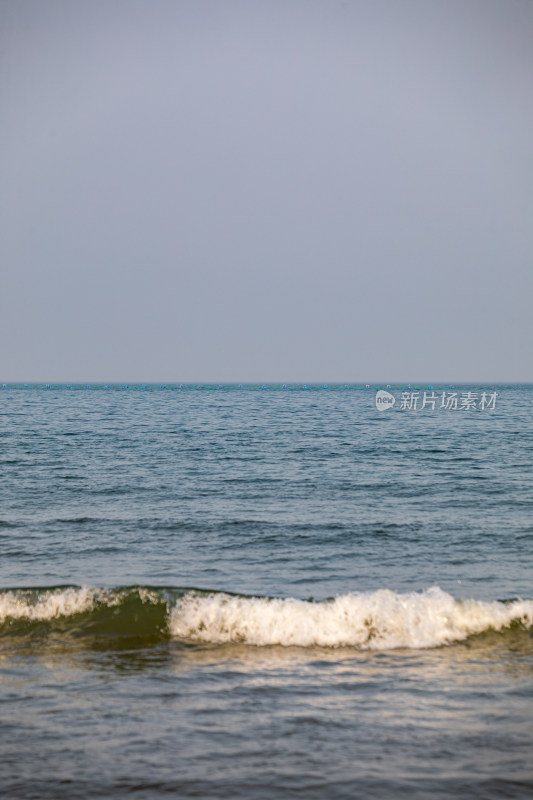 山东日照金沙滩海滨海岸海滩景观