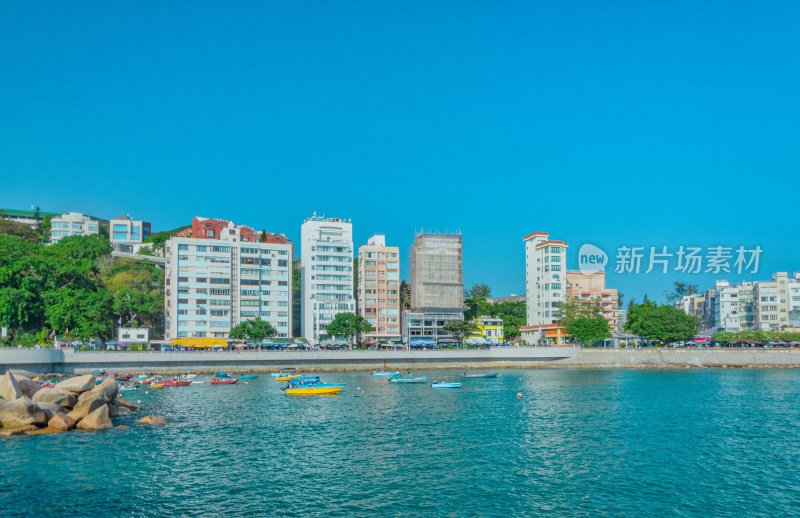 香港赤柱海湾海港码头海景风光