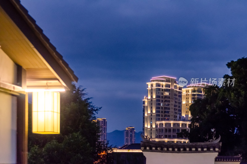 福建福州烟台山公园夜景