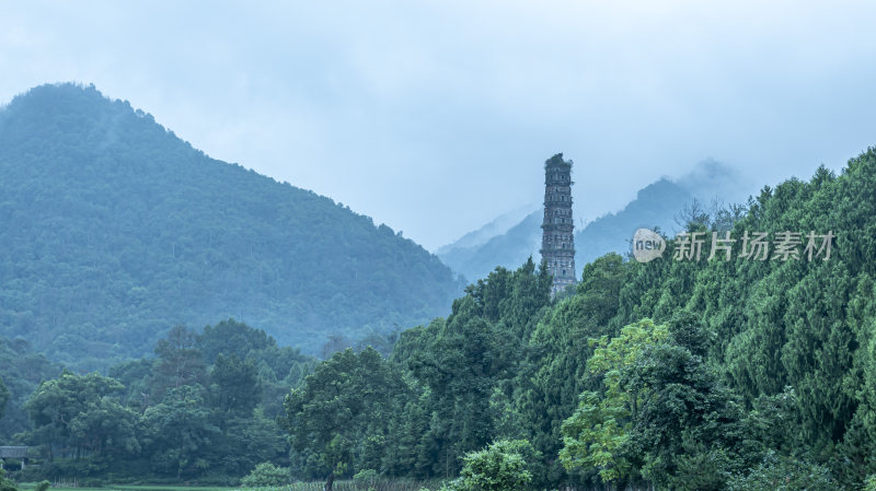 天台山千年古刹国清寺风景