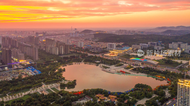 枣庄市政广场夜景