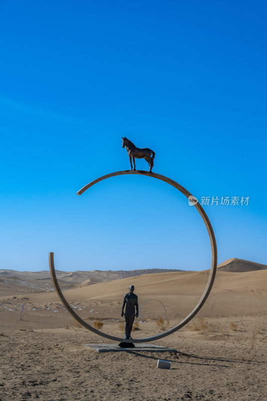 甘肃武威民勤沙漠雕塑公园
