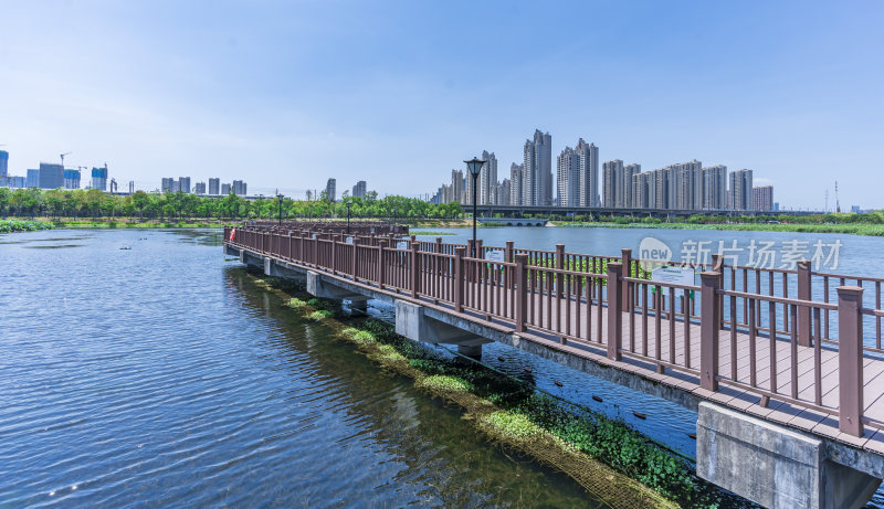 武汉洪山区杨春湖公园风景