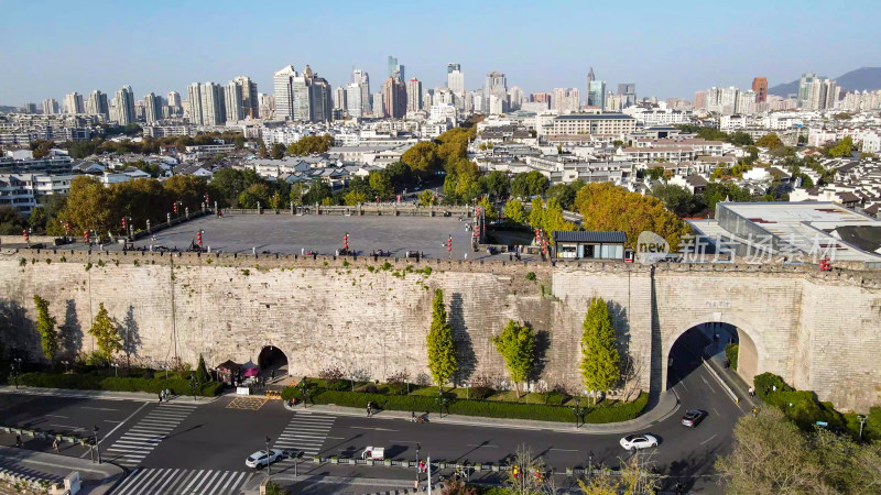 航拍江苏南京城市大景