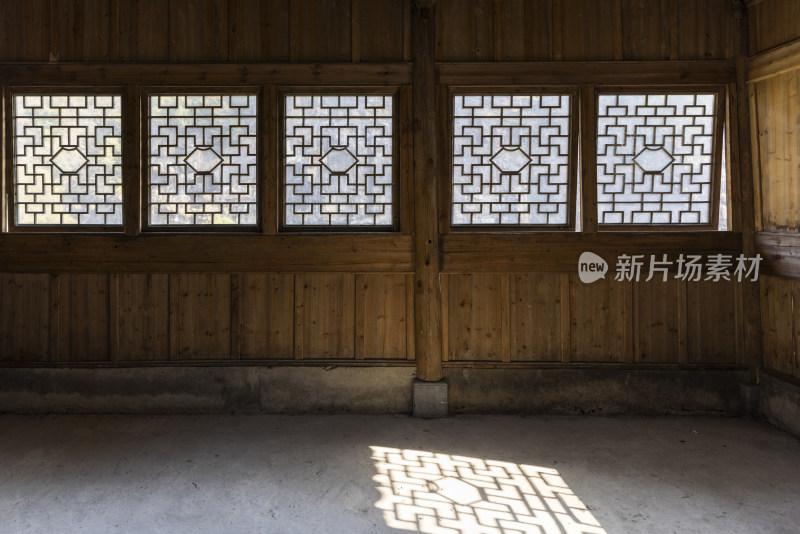 古风建筑中国窗户室内设计光影斑驳唯美