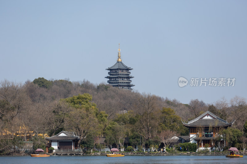 杭州西湖雷峰塔风景