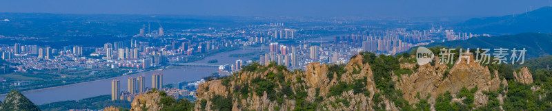 城市山背景航拍背景旅行地理地形人口发展