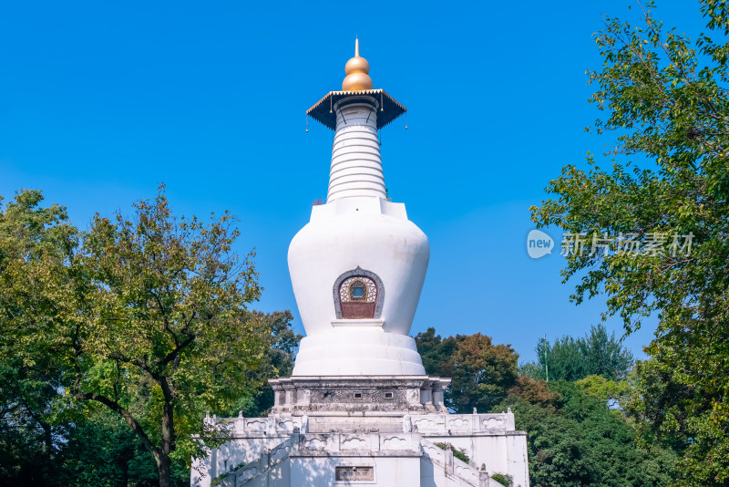 扬州蜀冈-瘦西湖风景名胜区白塔建筑