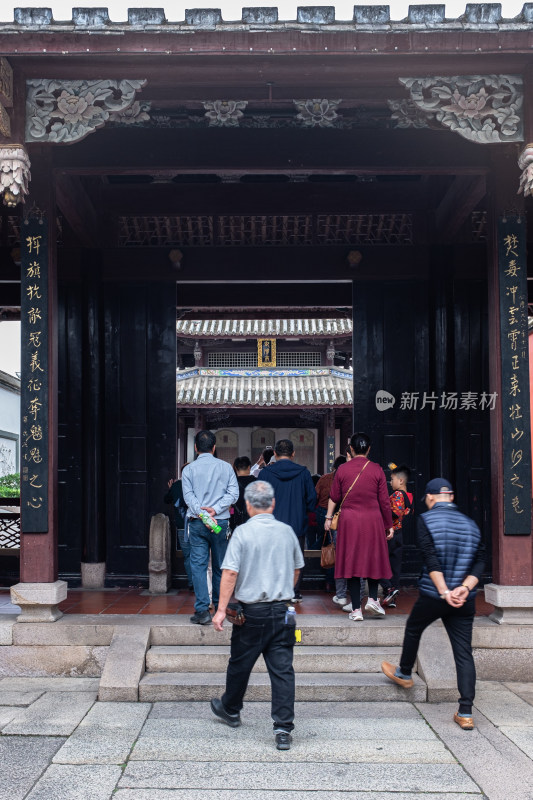 福建福州 游客参观林则徐纪念馆