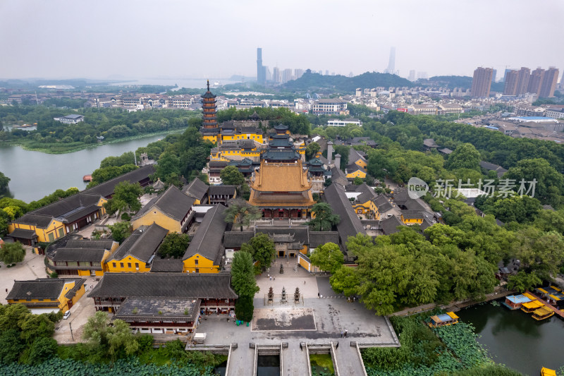 镇江金山寺航拍图