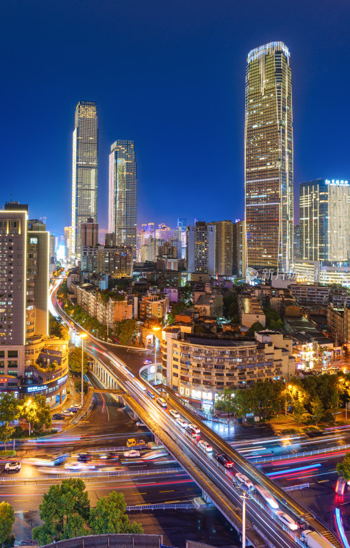 长沙城市风光夜景