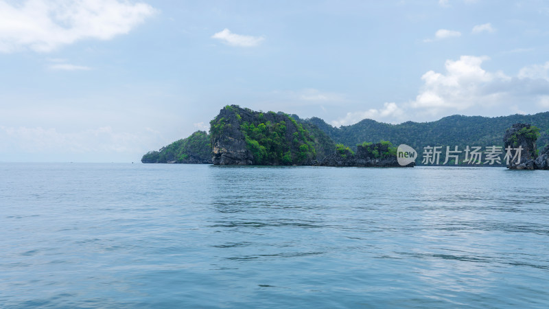 兰卡威国家海洋公园海岛风光平视角