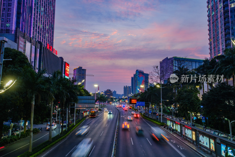 南宁民族大道街景街道