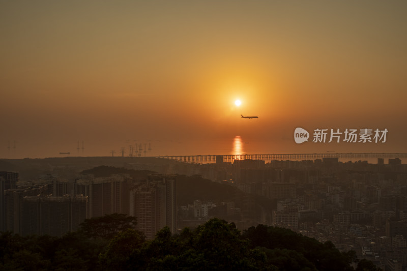 深圳西海岸的日落