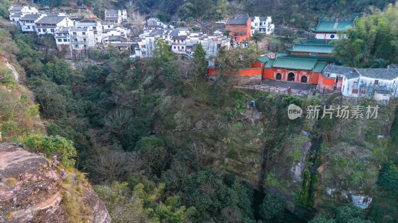 安徽黄山市道教齐云山旅游景区自然风光