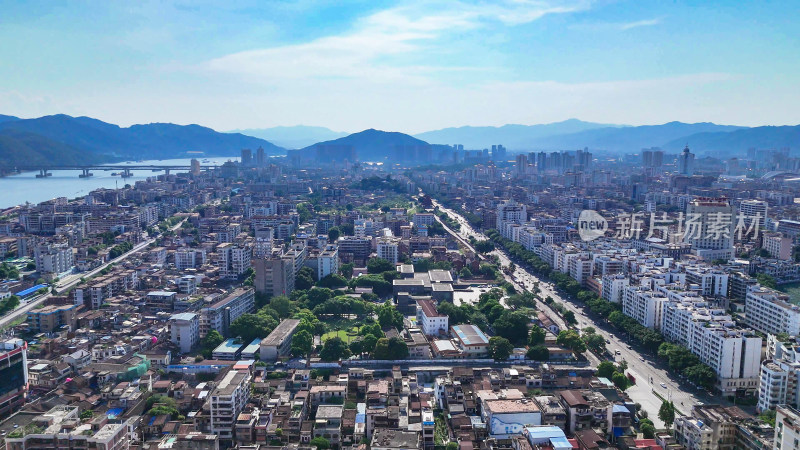 广东肇庆城市建设航拍