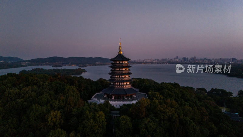 杭州西湖雷峰塔景区