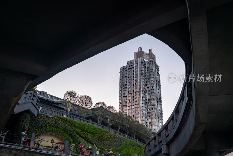 宜宾城市风景夜景江景