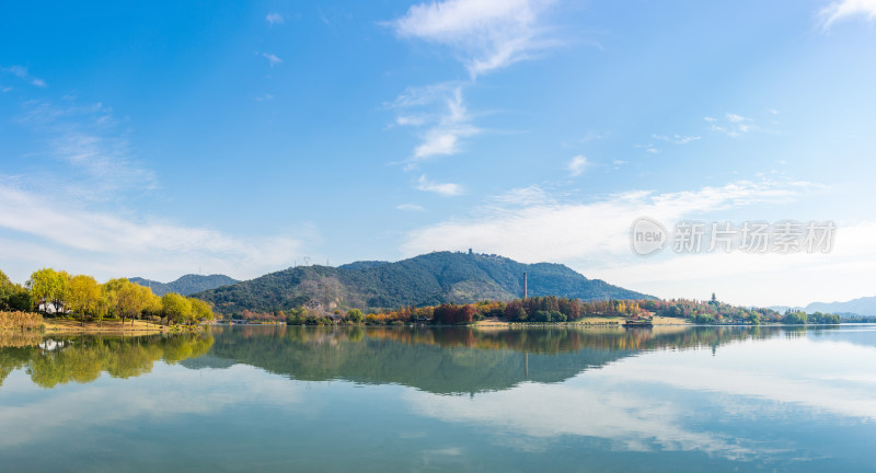 杭州湘湖山水秋景