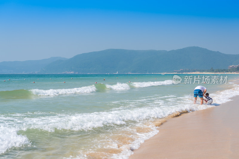 海滩沙滩海岸线