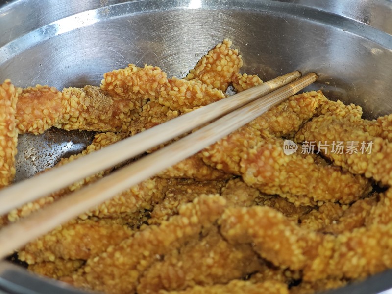 油炸鸡肉条鸡柳