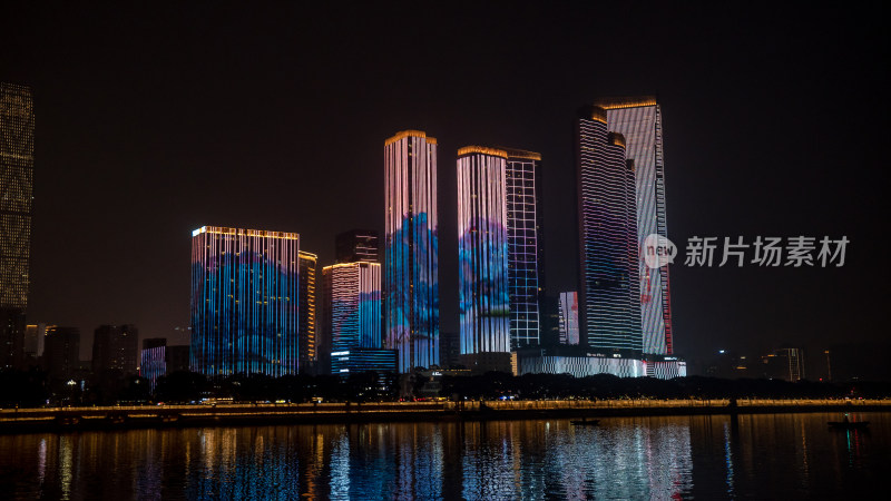 湖南长沙城市夜景灯光摄影图