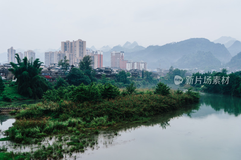 黔南荔波古镇城景