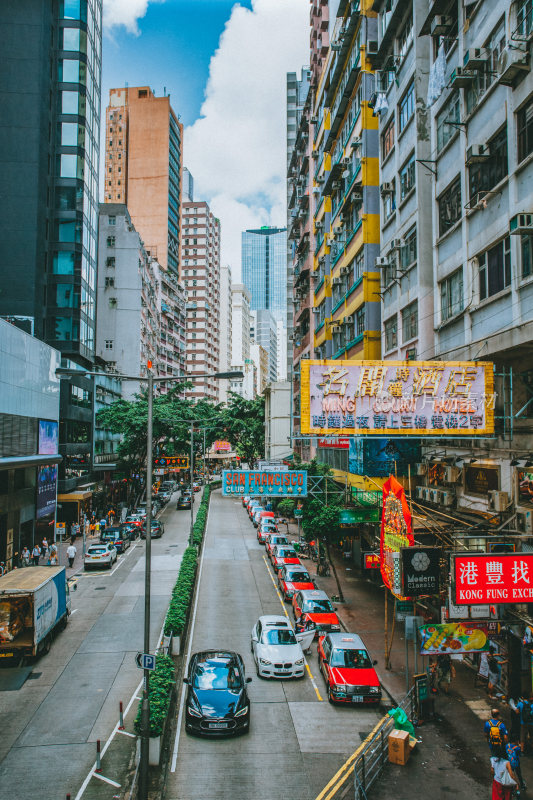 香港中环城市风光