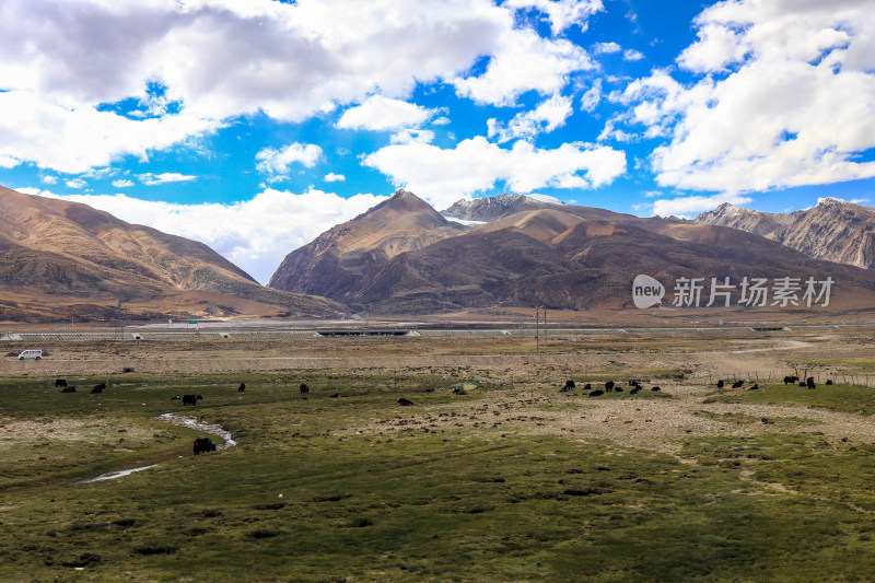 青藏那曲地区自然风光