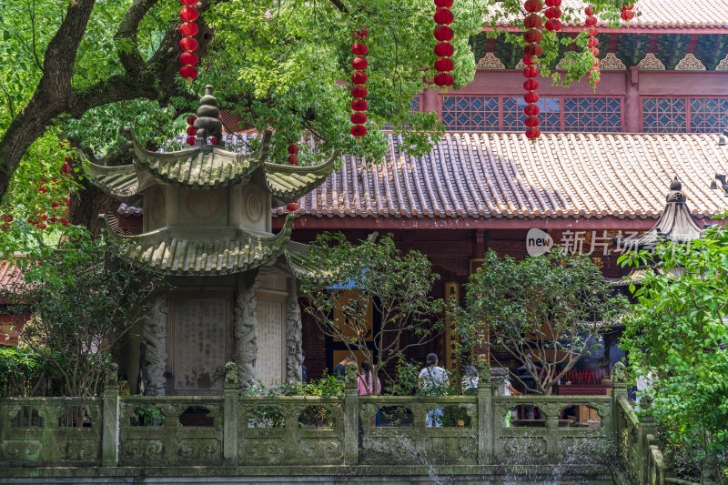 杭州飞来峰景区上天竺法喜禅寺古建筑