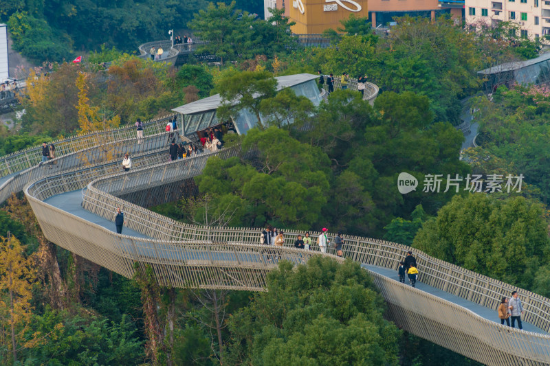 福州福道城市空中步道及周边景观