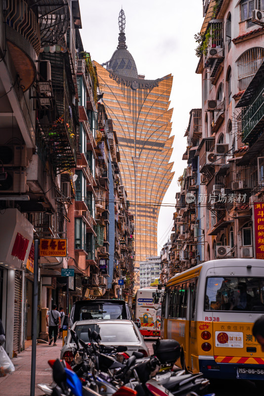 中国澳门城市街景